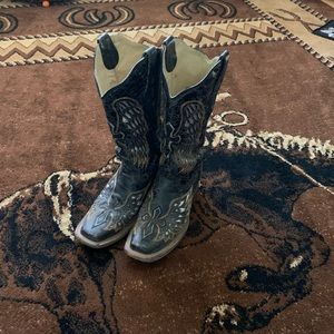Corral Vintage Cowboy Boots Size 7.5 M Cross Wings